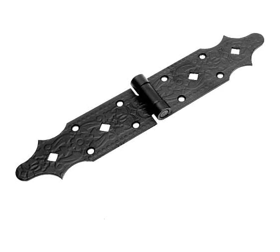 Изображение товара Петля фигурная DOMART 140x140 /кованая/ черный серия Суздаль 4660046008949