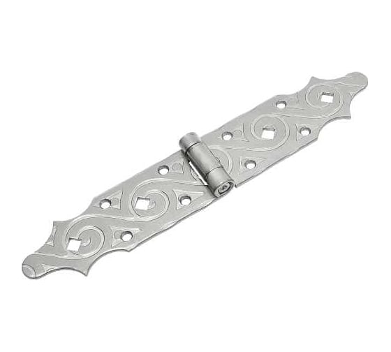 Изображение товара Петля фигурная DOMART 140x140 /кованая/ черненое серебро серия Ярославль 4660046008932