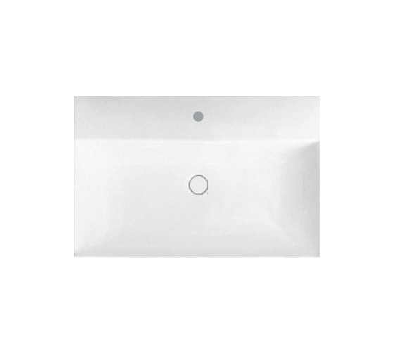 Изображение товара Раковина HATRIA BAHIA 60, 1 отверстие для смесителя по центру BH0600465011TS0