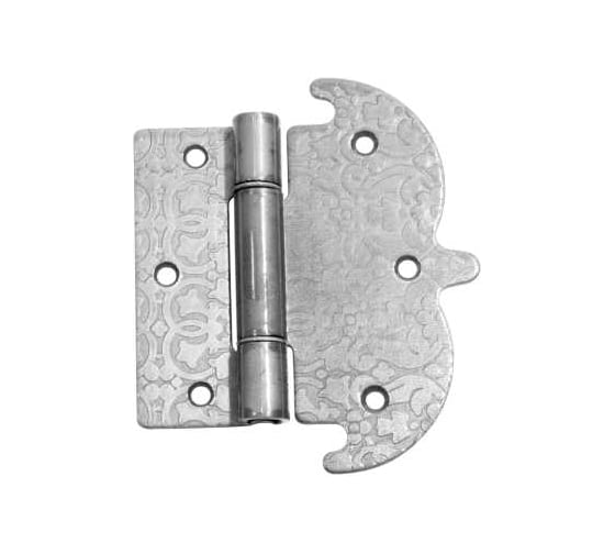 Изображение товара Петля фигурная DOMART 130x110 /кованая/ черненое серебро серия Суздаль 4660046002824