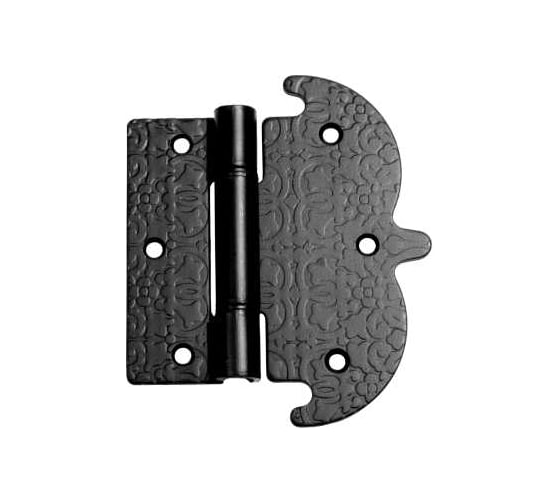 Изображение товара Петля фигурная DOMART 130x110 /кованая/ черный серия Суздаль 4660046002831