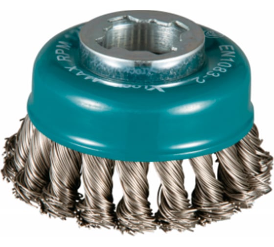 Изображение товара Щетка проволочная чашечная (80 мм; 0.5 мм; X-lock) Makita D-73330
