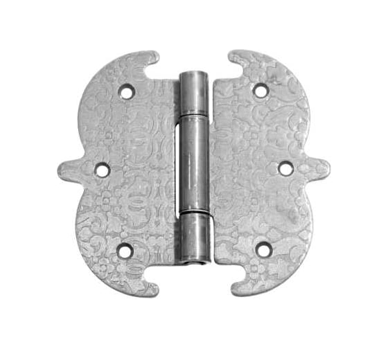 Изображение товара Петля фигурная DOMART 130x140 /кованая/ черненое серебро серия Суздаль 4660046002794