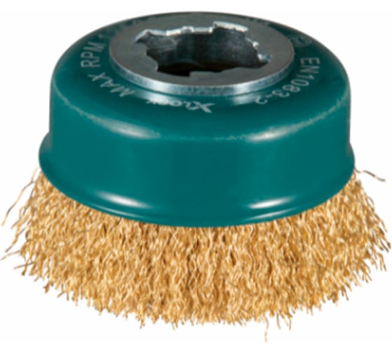 Изображение товара Щетка проволочная гофрированная чашечная (75 мм; 0.3 мм; X-lock) Makita D-73433