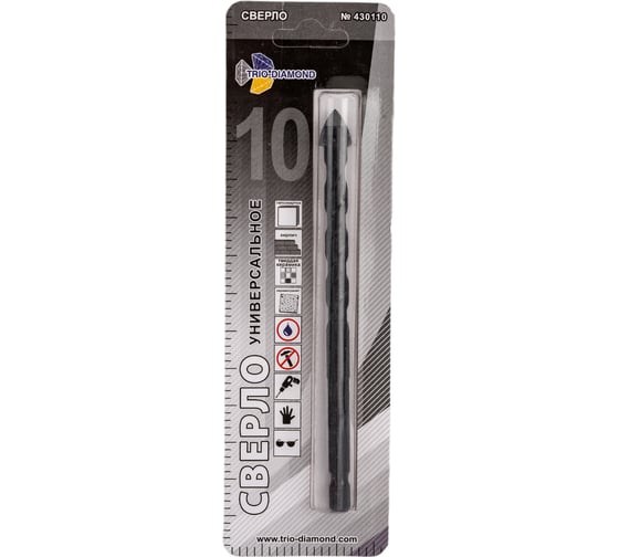 Изображение товара Сверло универсальное TRIO-DIAMOND 10 мм 430110