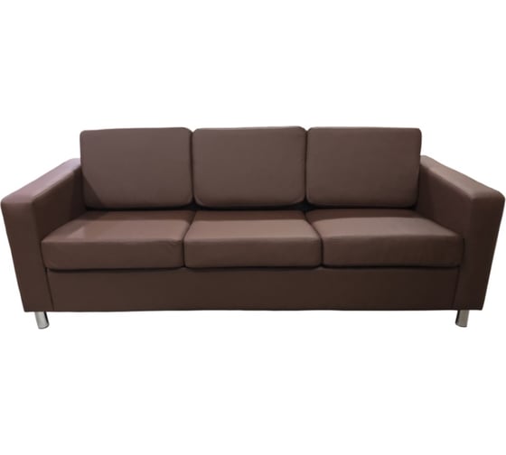 Изображение товара Диван Мягкий офис Артур трехместный коричневый АРТ301КОР