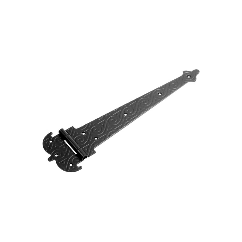 Изображение товара Петля-стрела фигурная DOMART ПС-400 мод.2 кованая черная для монтажа 180 градусов