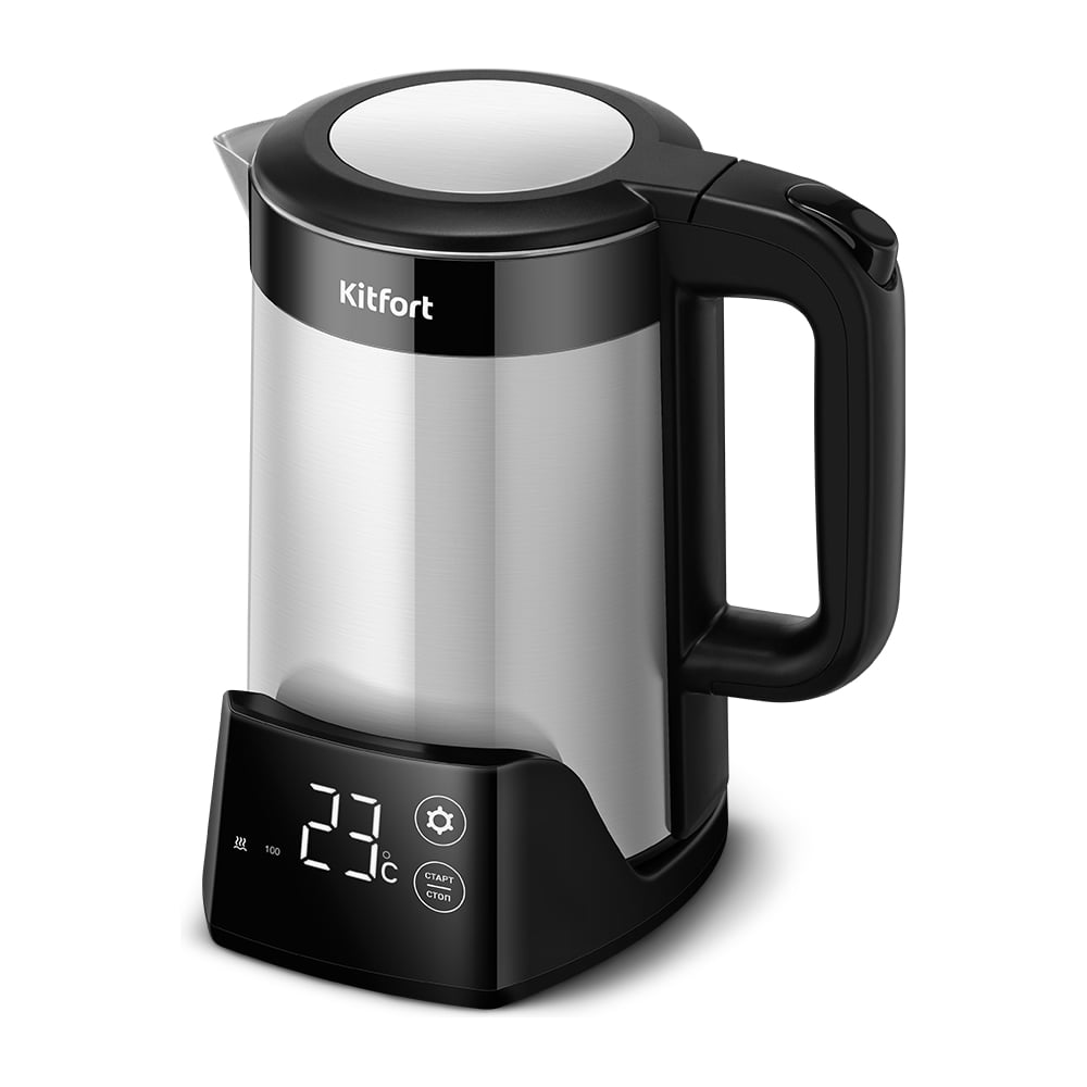 Изображение товара Электрический чайник Kitfort КТ-6691 1.5л нержавеющая сталь сенсорное управление