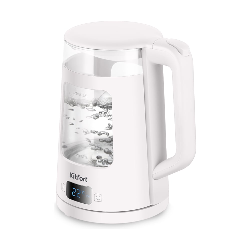 Изображение товара Электрический чайник Kitfort КТ-6786 с регулировкой температуры и заварником
