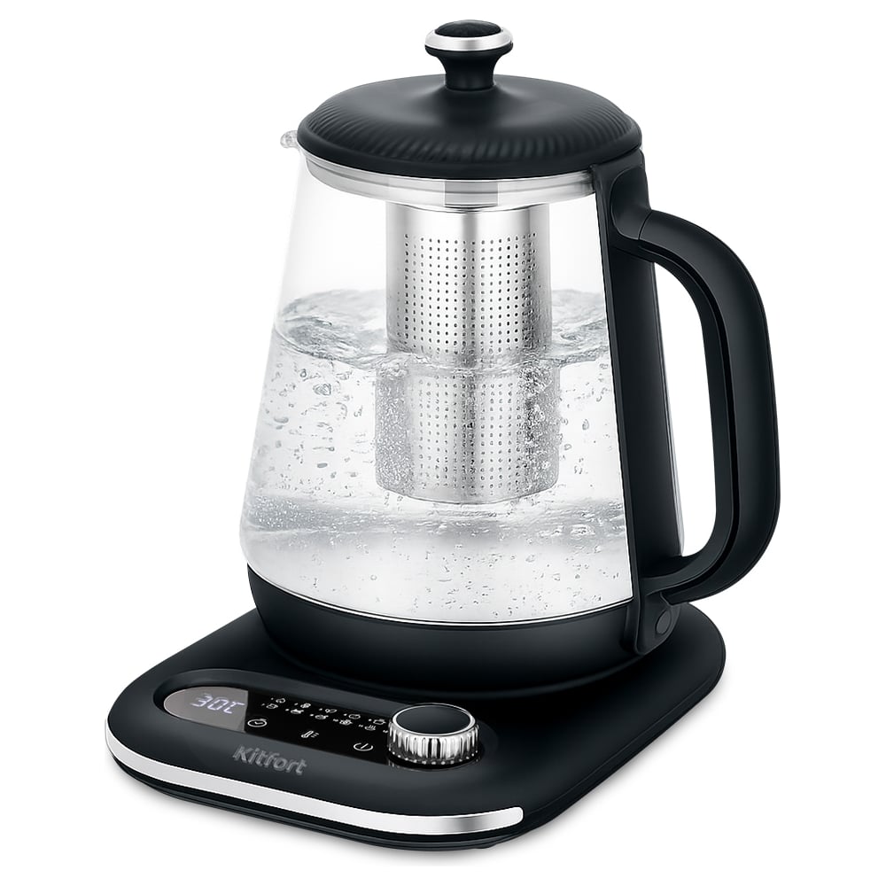 Изображение товара Электрический чайник Kitfort КТ-6756 с регулировкой температуры и дисплеем