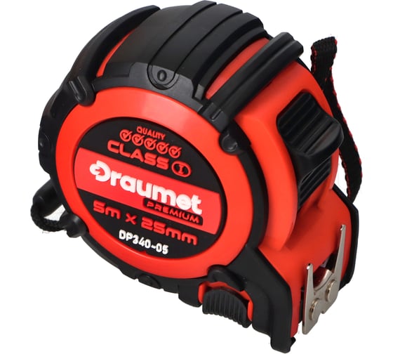 Изображение товара Рулетка обрезиненная DRAUMET PREMIUM 5 м x 25 мм DP340-05