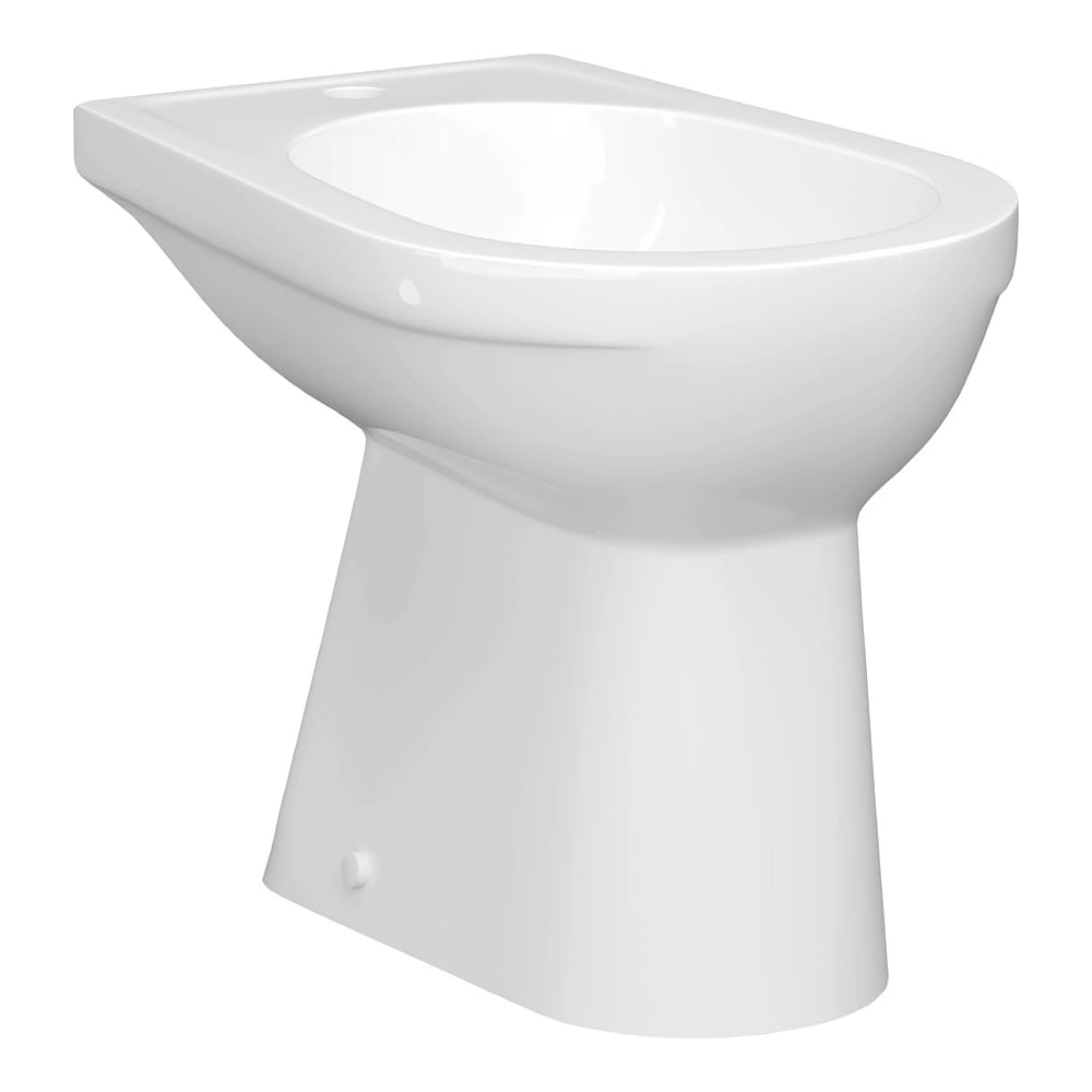 Изображение товара Биде KERAMIN ЛАГО белый глянец с отверстием для перелива напольное