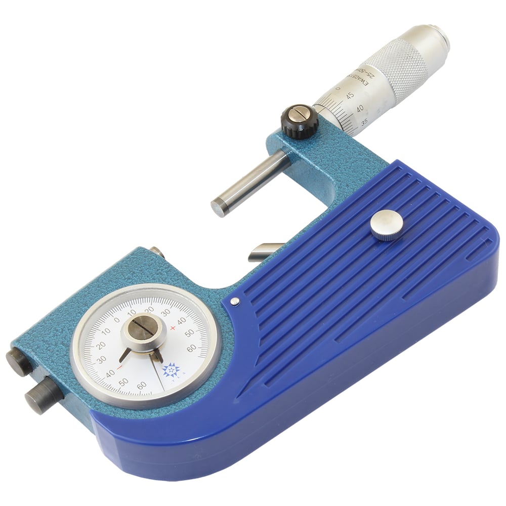 Изображение товара Микрометр рычажный TLX МР 25-50 мм 0,001 мм профессиональный измерительный инструмент