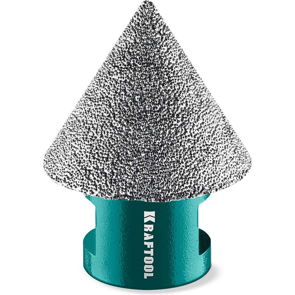 Изображение товара Алмазная вакуумная фреза конусная Kraftool VS DIAMOND 2-38 мм М14 для камня и керамогранита