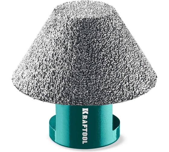 Изображение товара Вакуумная алмазная фреза конусная Kraftool VS DIAMOND d 20-48 мм, М14 29812-20-48