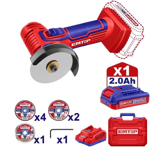 Изображение товара Аккумуляторная универсальная пила EMTOP ELAG76017