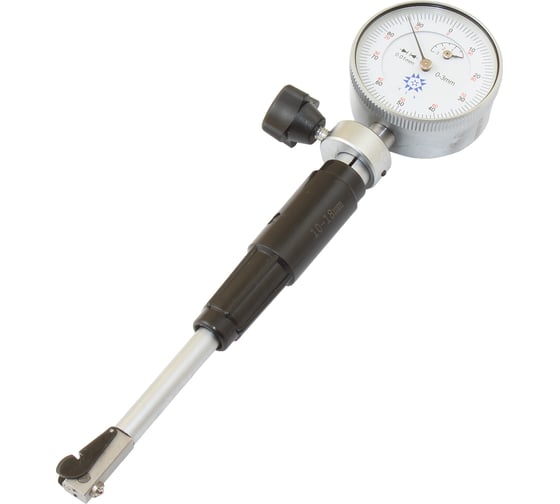 Изображение товара Нутромер индикаторный TLX 10-18мм НИ-18, глубина измерения до 50мм 0,01, 9 вставок 76001