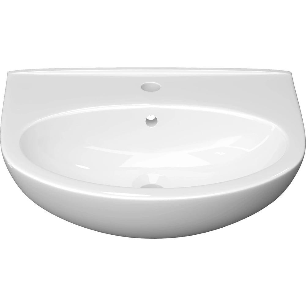 Изображение товара Раковина KERAMIN ЛАГО 55 белый глянец современная подвесная