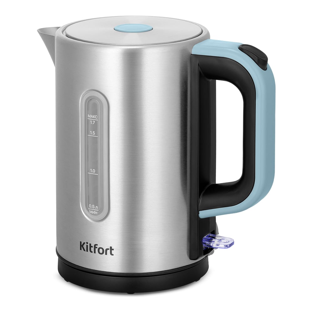Изображение товара Чайник KITFORT КТ-8703 нержавеющая сталь с механическим управлением 1.7 л