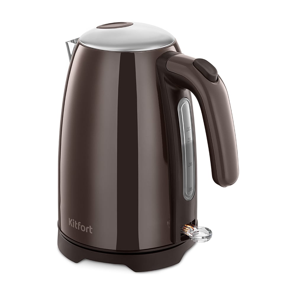 Изображение товара Электрический чайник KITFORT КТ-8702 1.7 л нержавеющая сталь механическое управление