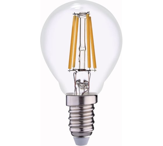 Изображение товара Светодиодная лампа ФОТОН филаментная LED FL P45-C 7Вт E14 3000K, теплый свет, 24000