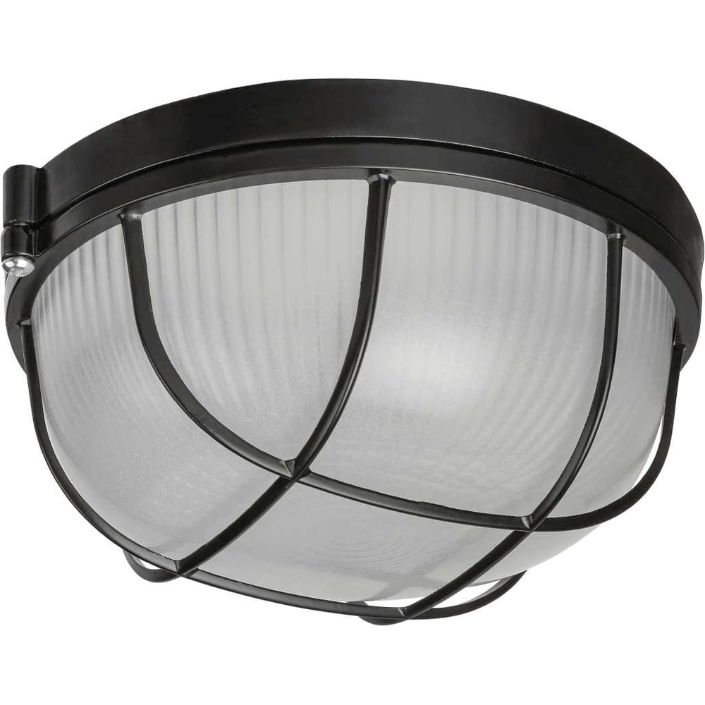 Изображение товара Светильник влагозащищенный TDM ELECTRIC НПБ1302 60Вт IP54 черный круг с решеткой
