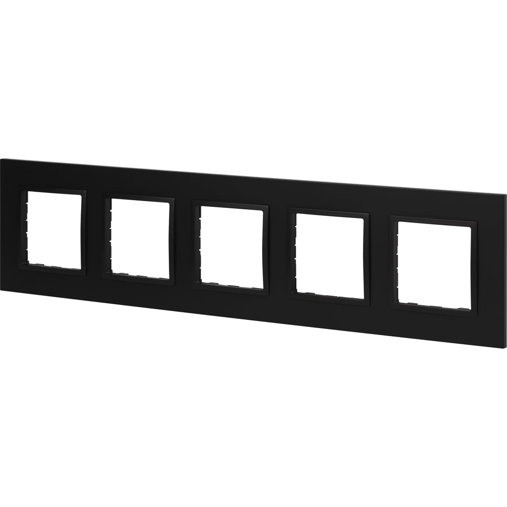 Изображение товара Рамка для розеток и выключателей ЭРА Elegance 14501505 Classic, на 5 постов, антрацит Б0060595