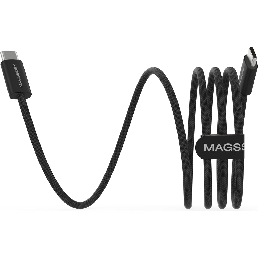 Изображение товара Магнитный кабель MAGSSORY Line C 60W USB-C 1,2 м черный для быстрой зарядки