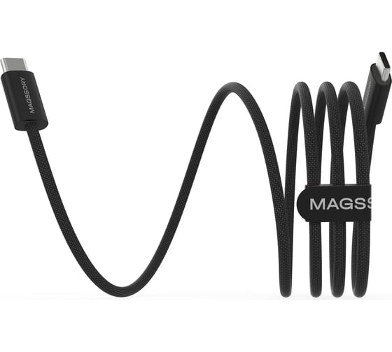 Изображение товара Магнитный кабель MAGSSORY Line C 60W USB-C, 1,2 м BLACK CBL002b