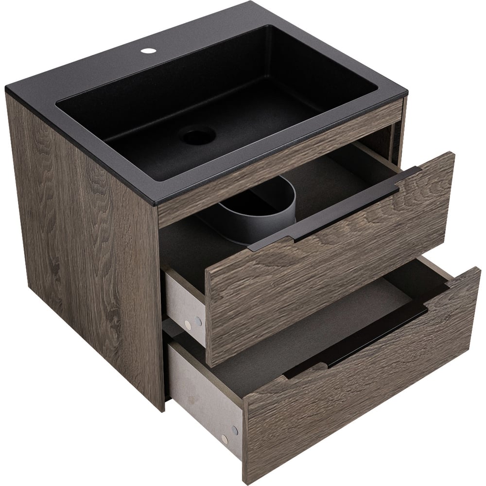 Изображение товара База под раковину Chiara 2D 600 подвесная с 2 ящиками soft-close VINCEA