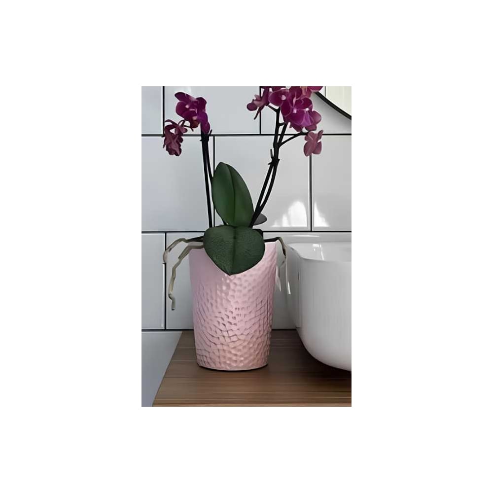 Изображение товара Кашпо Scheurich Barcelona керамика розовое 13 см