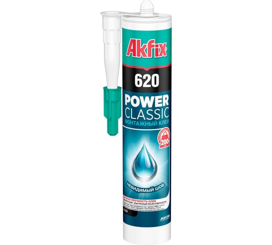 Изображение товара Клей каучуковый монтажный Akfix 620 power classic 310 мл GA620.1