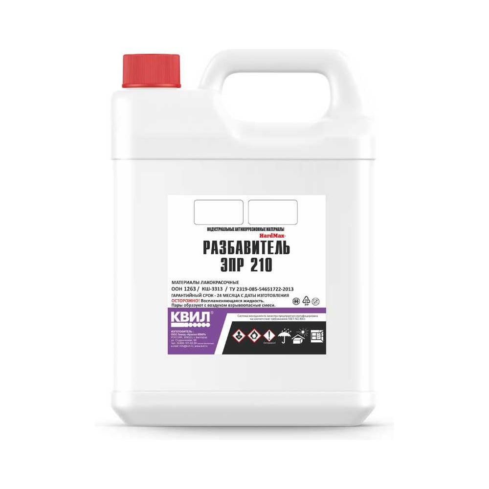 Изображение товара Разбавитель HardMax ЭПР 210 (бан 7,5 кг) 4690417091515