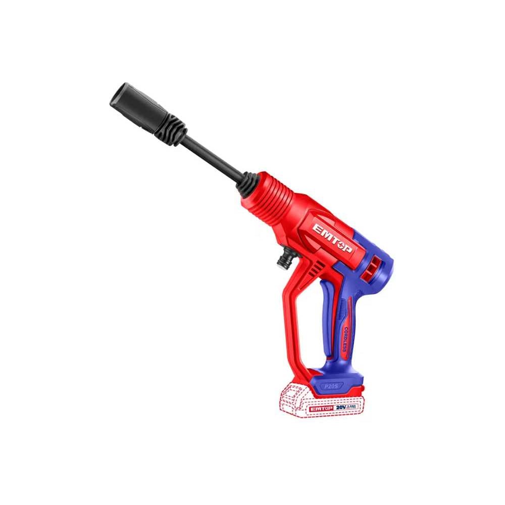 Изображение товара Аккумуляторная мойка высокого давления emtop ELPW20362 24 бар легкий портативный аппарат