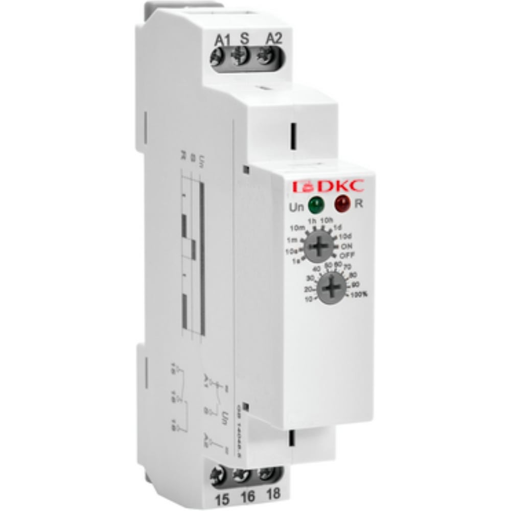 Изображение товара Реле времени DKC DRM-TA-1-240 на DIN-рейку с задержкой включения, 12-240В