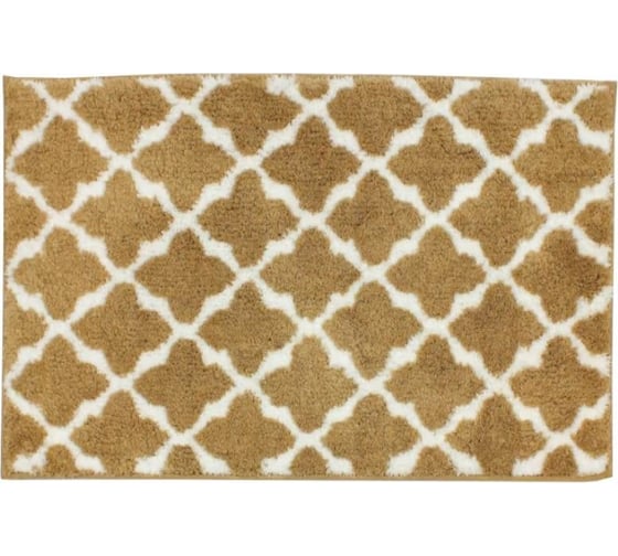 Изображение товара Коврик в ванну Bath Plus Венеция 60х90 п/э м/ф бежевый VHL326_6