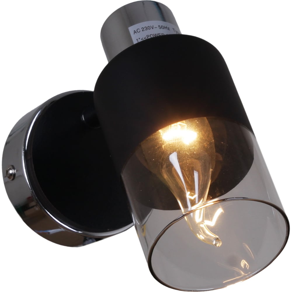 Изображение товара Светильник настенный Reluce 07520-0.8-01 CR стиль современный черный стекло IP20