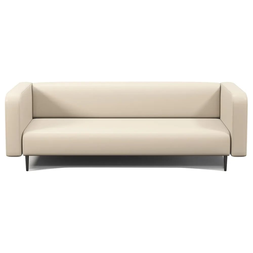 Изображение товара Офисный диван 3 место Шарм Акцент из экокожи бежевый