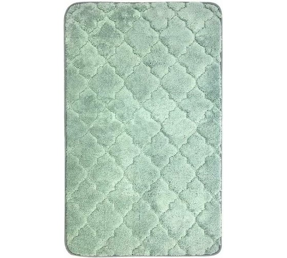 Изображение товара Коврик в ванну Bath Plus Лана 120х70 м/фибра ромб DARK GREEN GR280R