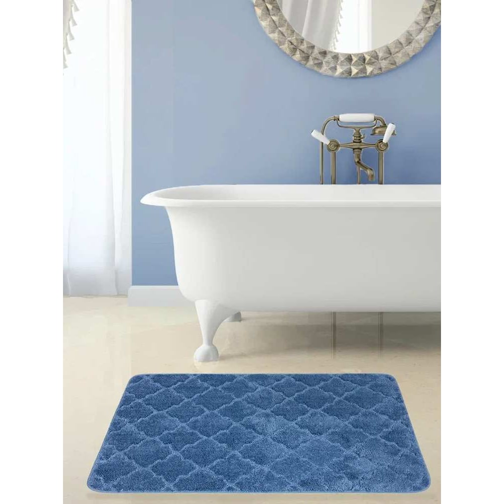 Изображение товара Коврик в ванну Bath Plus Лана 120х70 м/фибра синий