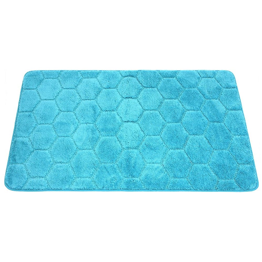 Изображение товара Коврик в ванну Bath Plus Лана 120x70 см бирюзовый м/фибра