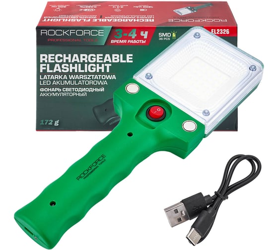Изображение товара Фонарь светодиодный аккумуляторный Rockforce RF-EL2326(65837)