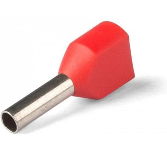 Изображение товара Кабельные втулочные наконечники двойные Доступная Автоматика 1мм2 гильза 8мм, упаковка 100шт TE1008.1