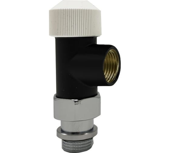 Изображение товара Осевой вентиль SR Rubinetterie Tondera 1/2" термостатический, чёрный матовый 0631-1500VC0S