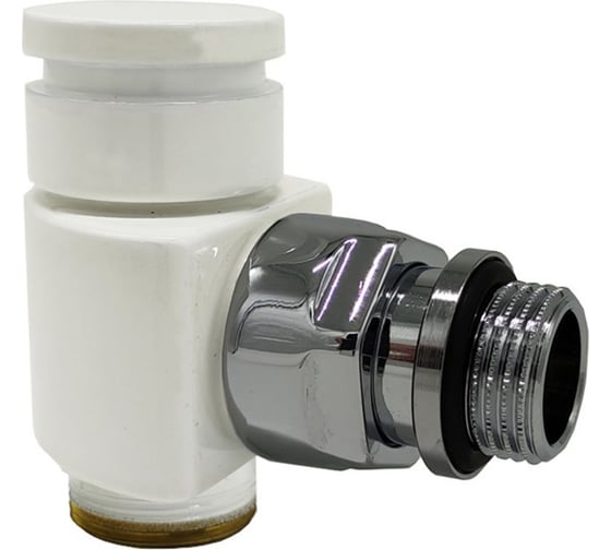 Изображение товара Угловой запорный клапан SR Rubinetterie Prestige & Minimal 1/2 x 24/19, белый 0363-1500VCPA