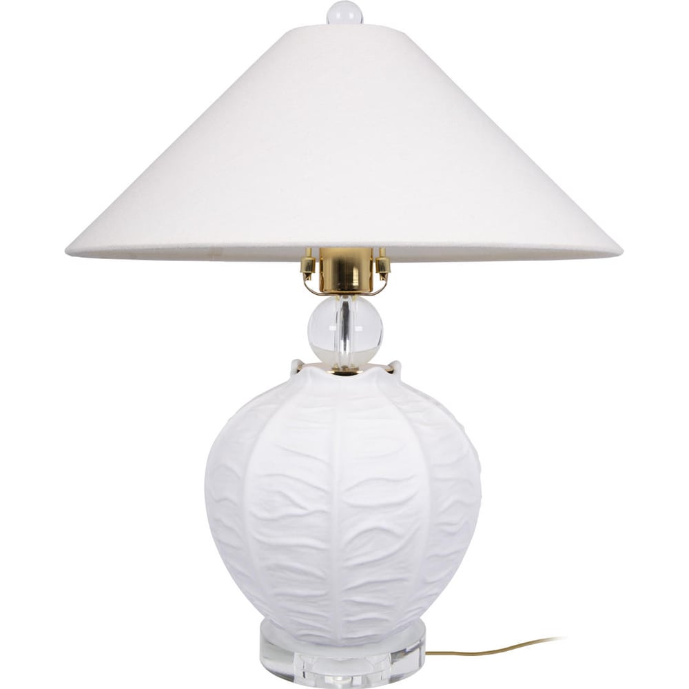 Изображение товара Настольная лампа LOFT IT Blanca 10265T/S белая неоклассика стиль с тканевым абажуром