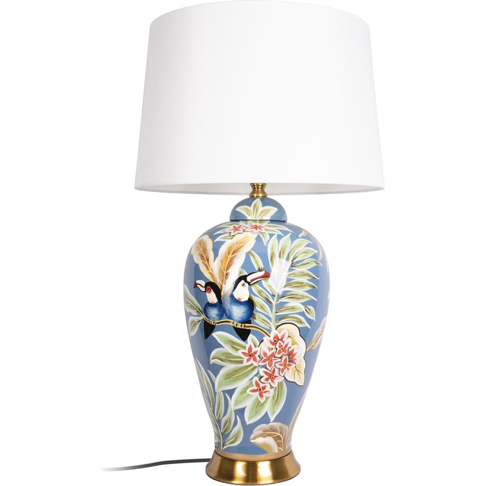 Изображение товара Настольная лампа LOFT IT Pleasure 10289T неоклассика с тканевым абажуром и керамическим основанием