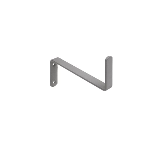 Изображение товара Держатель DOMART универсальный настенный Z-образный 80x180x80x20 серый металлик 4660046016708