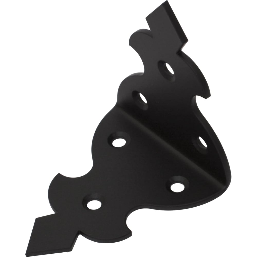 Изображение товара Крепежный уголок DOMART Готика 75x75x60 черный стальной