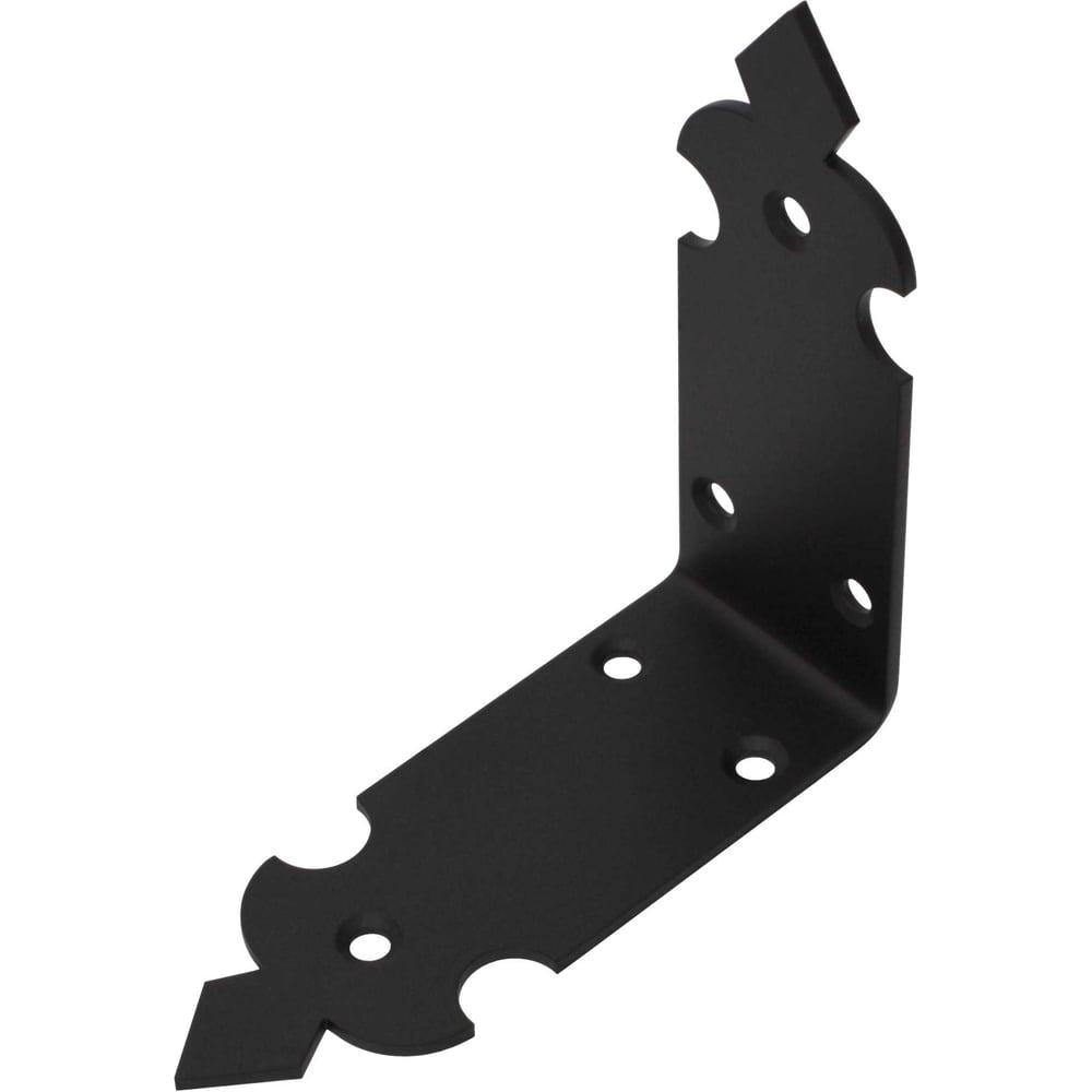 Изображение товара Угольник DOMART Готика 110x110x40 черный крепежный металл